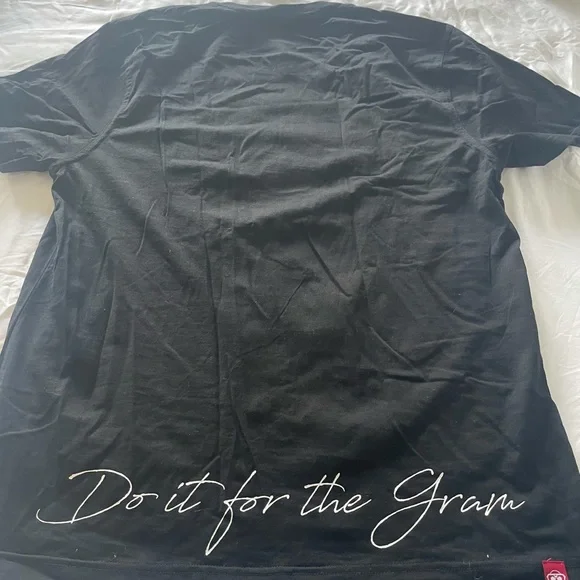 Mostly Heard Rarely Seen Black Tee with Orange and White Graphic - Picture 3 of 4